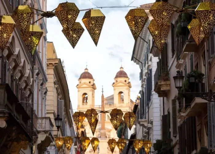 luminarie di via dei condotti 2023