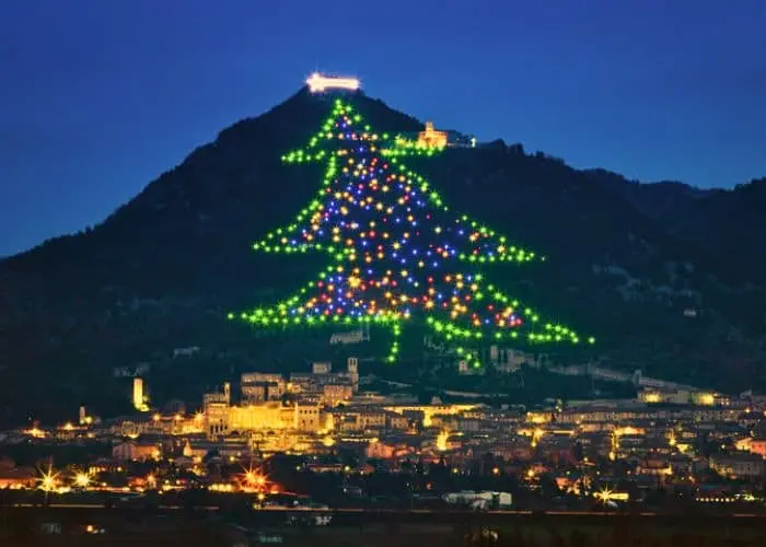 albero di natale a gubbio