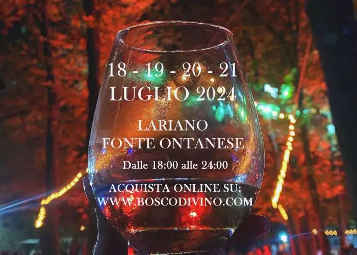 la locandina dell'edizione 2024 di BoscodiVino