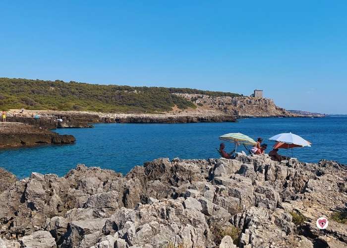 spiagge meno frequentate Porto Cesareo - Porto Selvaggio con torre dell'Alto