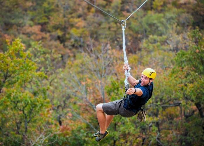 provare l'ebrezza della zipline Majella